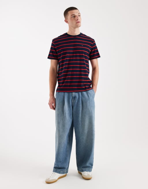 Tommy Jeans t-shirt in red stripe, 2 of 5