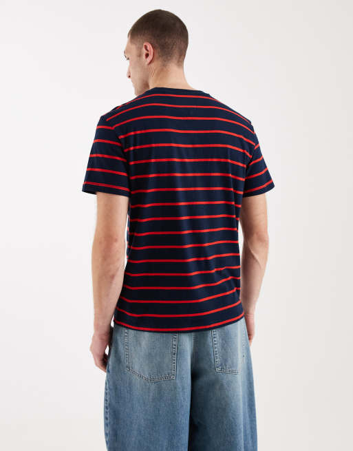 Tommy Jeans t-shirt in red stripe, 3 of 5