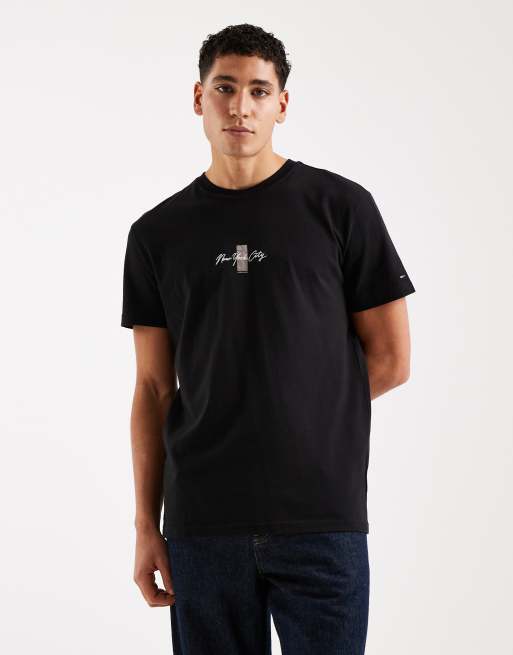 Tommy Jeans – T-Shirt in Schwarz mit Blockfarbendesign, 3 von 5