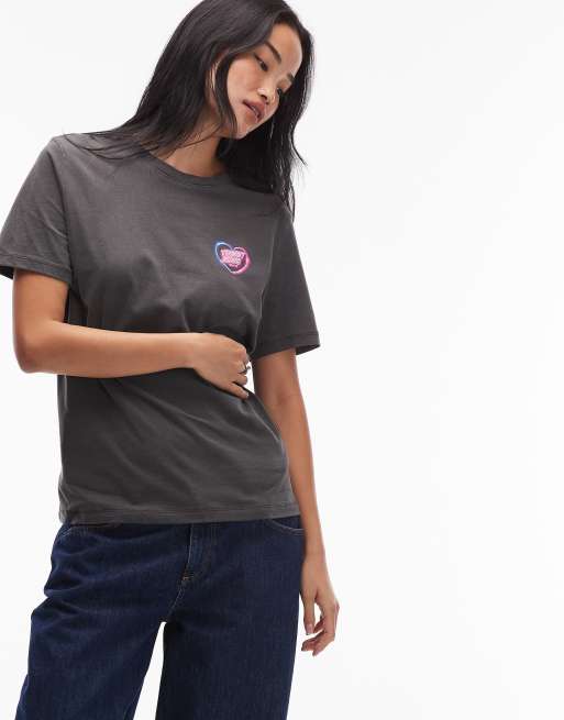 Tommy Jeans - T-shirt manches courtes décontracté avec logo néon - Noir, 3 de 4