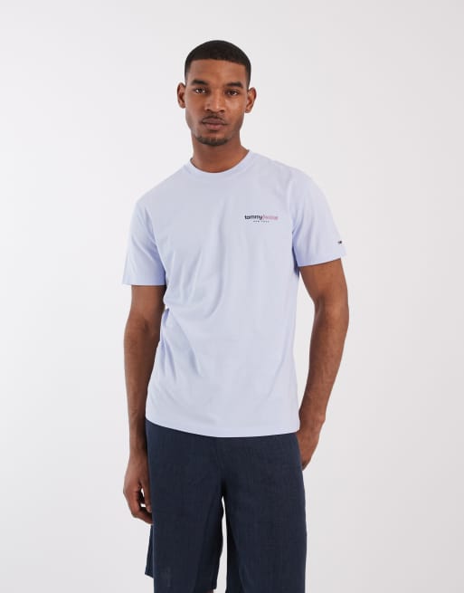 Tommy Jeans - T-shirt met DNA-logo in lichtblauw, 5 van 5