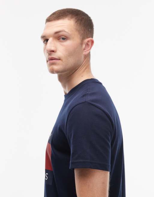 Tommy Jeans - T-shirt met grote vlag in marineblauw, 4 van 5