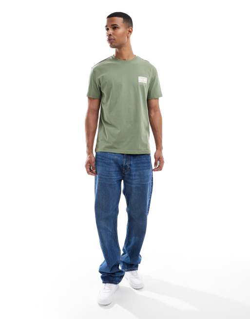 Tommy Jeans - T-shirt met print in legergroen, 2 van 5