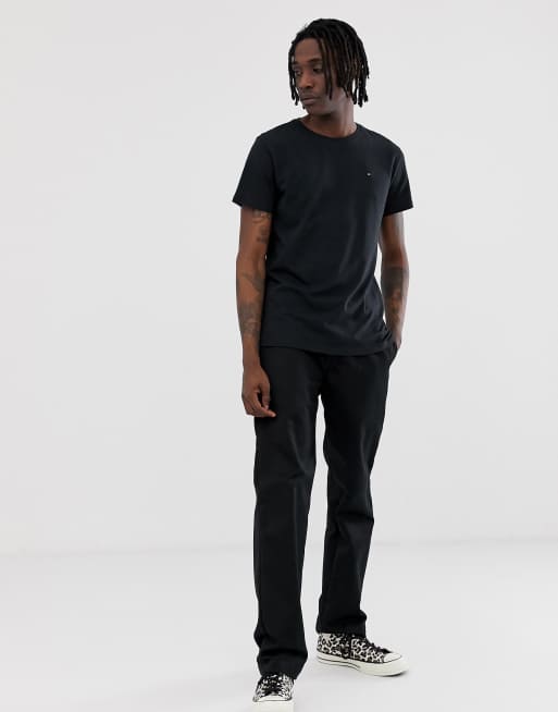 Tommy Jeans - T-shirt met ronde hals in zwart, 4 van 4