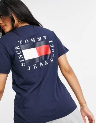 Tommy Jeans – T-Shirt mit Flaggenlogo 