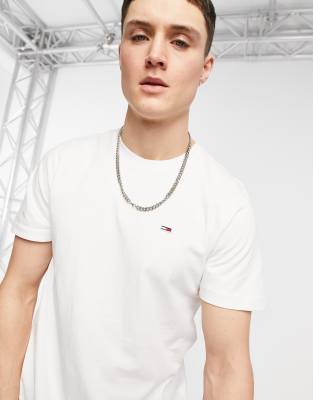 T-Shirt mit Flaggenlogo in Weiß Weiß XL
