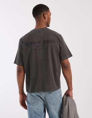 Tommy Jeans - T-shirt oversize style années 90 - Noir délavé