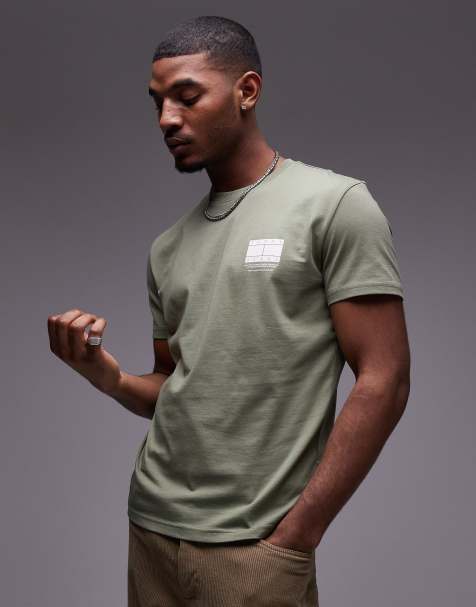 Tommy Jeans - T-shirt verde militare con grafica - view 1