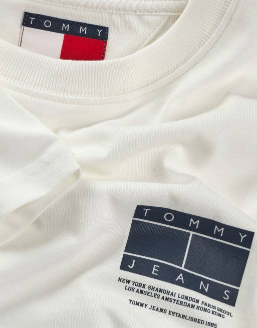 Tommy Jeans – T-shirt w kolorze ecru z grafiką, 2 z 5
