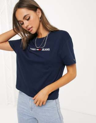 tommy jeans t shirt navy
