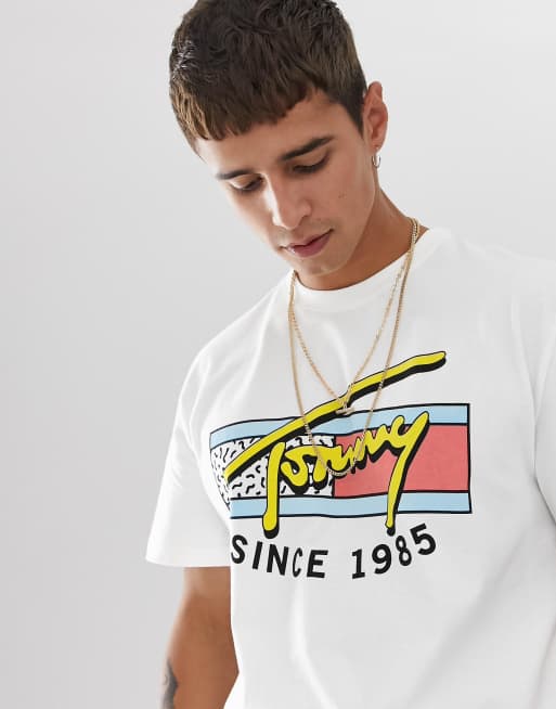 Tommy neon deals t shirt