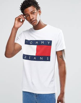 tommy jeans logo t shirt