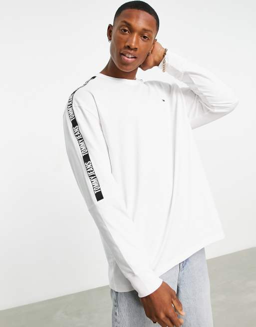 Tommy jeans tape sweatshirt sale