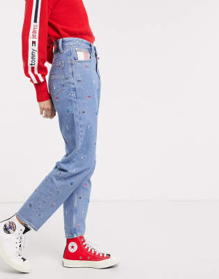 mom fit jeans tommy hilfiger