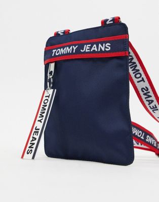 Tommy Jeans taping logo pouch in navy 