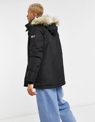Tommy Jeans technical quilted parka in 