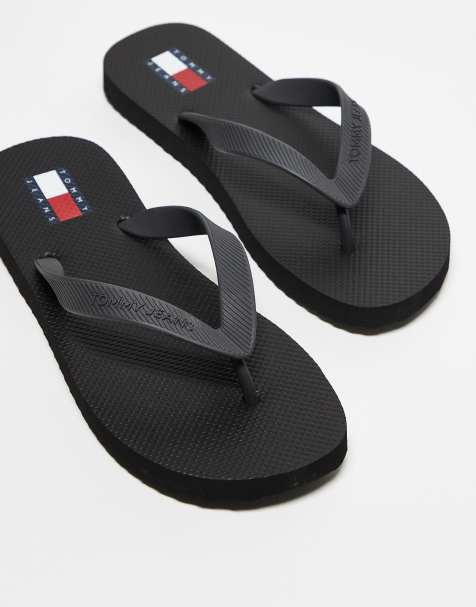 Tommy Jeans - Teenslippers in zwart - view 1