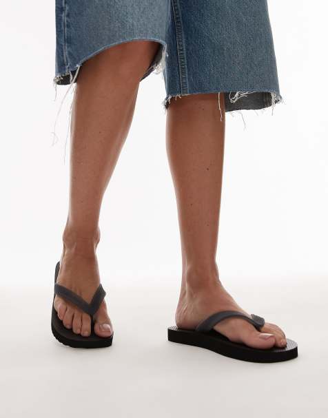 Tommy Jeans - Teenslippers met logo in zwart - view 1