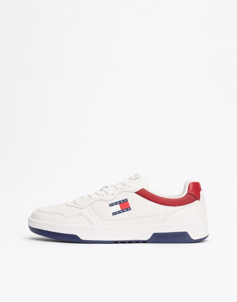 Tommy Jeans - The Brooklyn - Baskets crantées en cuir - Blanc - view 1