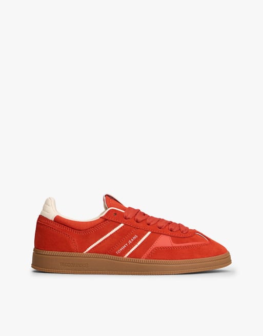 Tommy Jeans - The Greenwich - Baskets en daim - Rouge vif