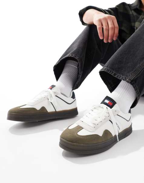 Tommy Jeans - The Greenwich - Baskets rétro avec semelle en caoutchouc - Blanc - view 1