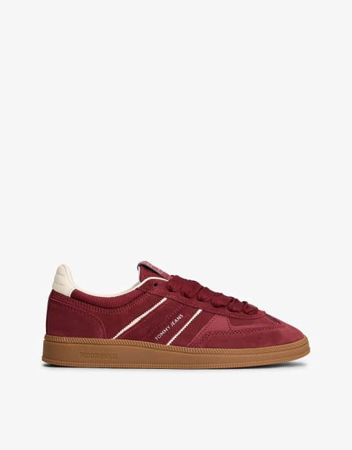 Tommy Jeans – The Greenwich – Sneaker aus Wildleder in Rot