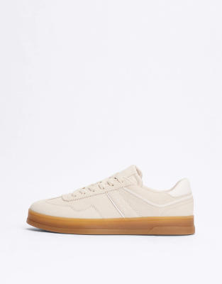  The greenwich suede trainers in white