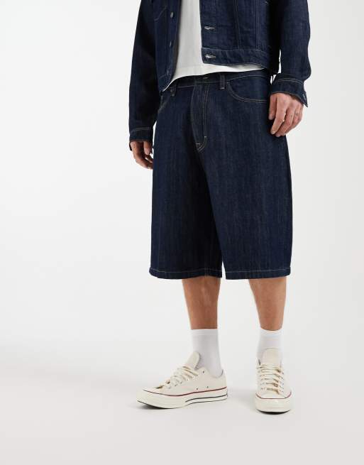 Tommy Jeans Theo baggy denim shorts in dark wash blue, 5 of 6