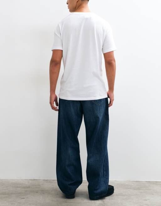Tommy Jeans Theo baggy fit jeans in dark wash blue, 3 of 5