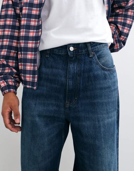 Tommy Jeans Theo baggy fit jeans in dark wash blue, 4 of 5