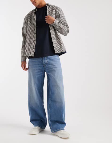 Tommy Jeans Theo baggy jeans i mellemvask blå - view 1