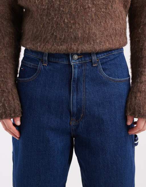 Tommy Jeans Theo baggy jeans in dark wash blue , 5 of 5