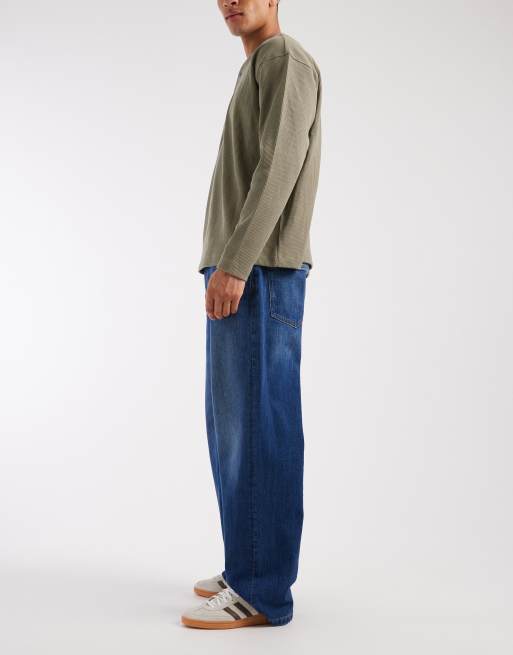 Tommy Jeans Theo baggy jeans in dark wash blue, 2 of 5