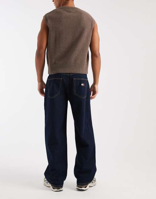 Tommy Jeans Theo baggy jeans in dark wash blue, 2 of 5