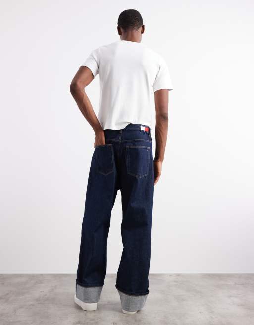 Tommy Jeans – Theo – Baggy Jeans in dunkler Waschung mit Umschlag-Design, 2 von 5