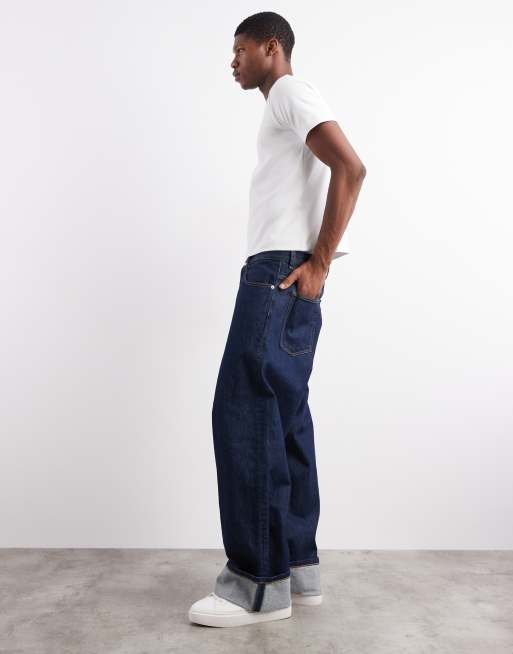 Tommy Jeans – Theo – Baggy Jeans in dunkler Waschung mit Umschlag-Design, 3 von 5