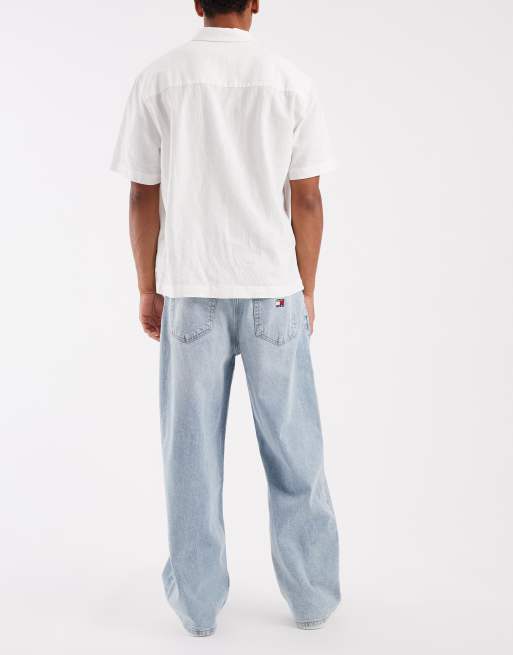 Tommy Jeans Theo baggy jeans in light wash blue, 2 of 5