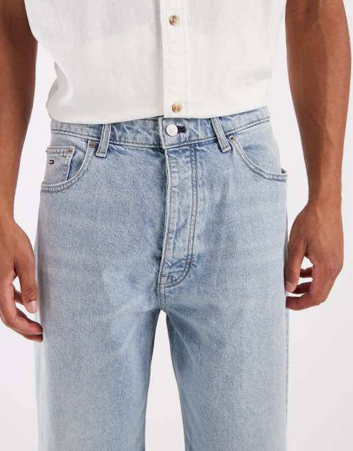 Tommy Jeans Theo baggy jeans in light wash blue, 5 of 5