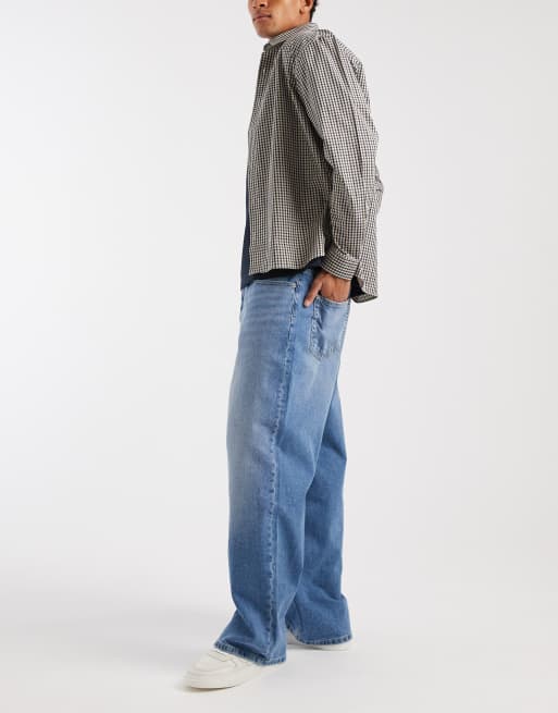 Tommy Jeans Theo baggy jeans in mid wash blue, 4 of 6