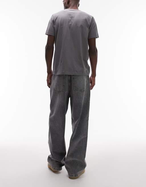 Tommy Jeans - Theo - Jeans ampi lavaggio grigio con bandiera sulla tasca, 2 di 5