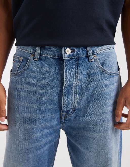Tommy Jeans theo jeans baggy lavaggio medio blu, 6 di 6