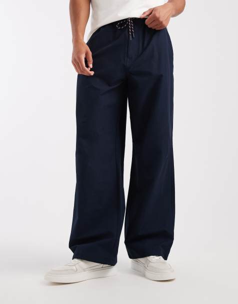 Tommy Jeans - Theo - Pantaloni stile parachute color blu navy - view 1