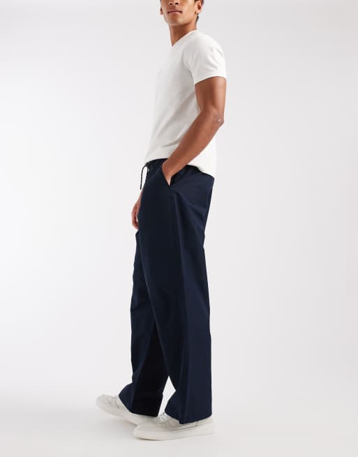 Tommy Jeans - Theo - Pantaloni stile parachute color blu navy, 3 di 5
