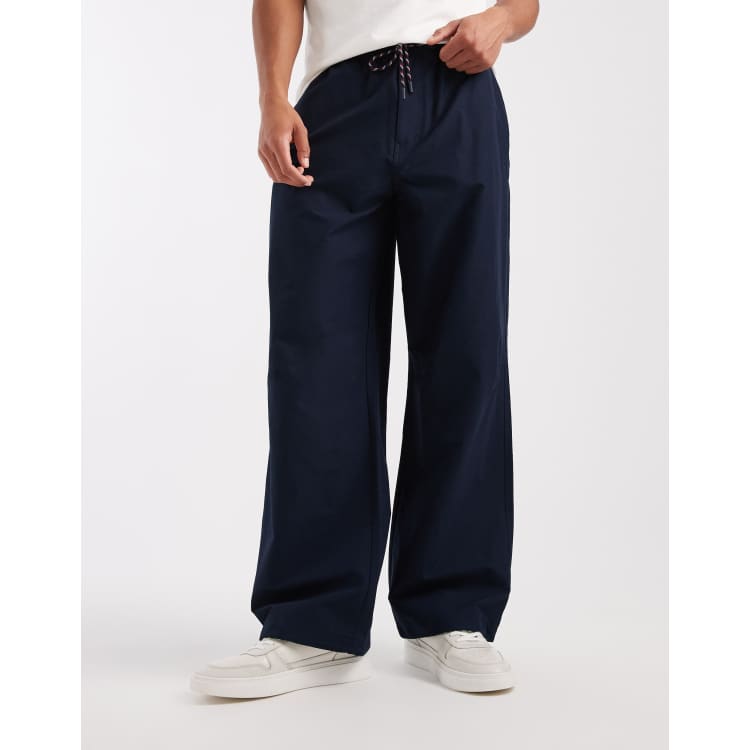 Tommy Jeans theo sailing parachute pants in navy | ASOS