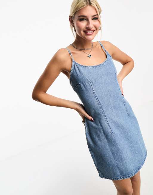 Denim dress clearance strappy