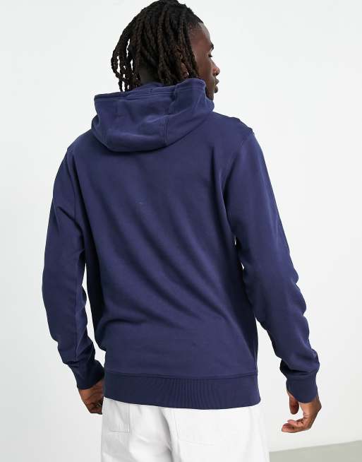 Tommy Jeans - Timeless - Felpa con cappuccio con logo, colore blu navy slavato, 3 di 4