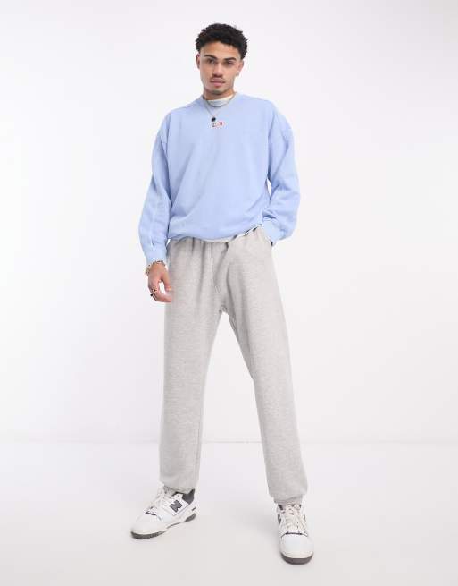 Tommy Jeans – Timeless – Skater-Sweatshirt in Blau mit Rundhalsausschnitt, 4 von 4