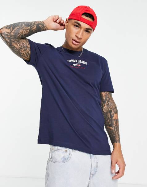 Tommy Jeans - Timeless - T-shirt met logo in marineblauw - view 1