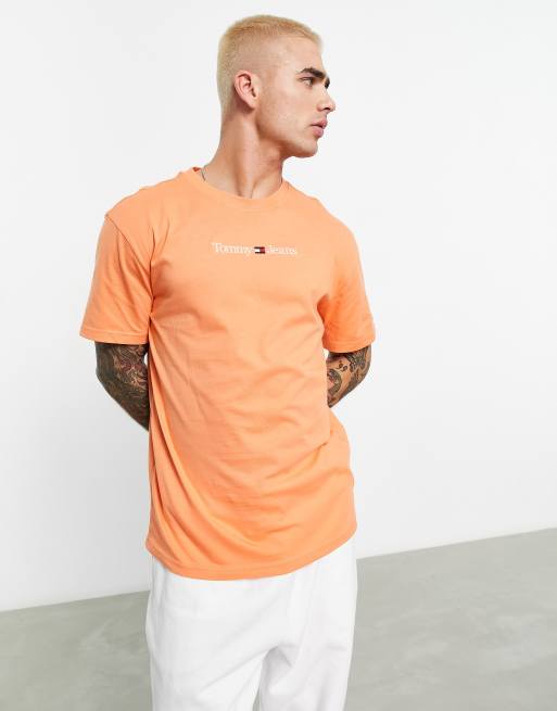 Tommy jeans deals orange t shirt