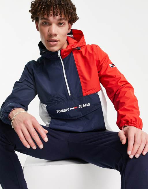 Tommy hilfiger tjm clearance nylon popover